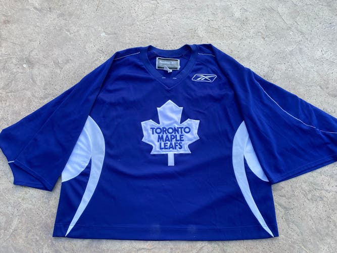 Reebok Toronto Maple Leafs Blue Game Jersey Goalie Cut 81207 RM