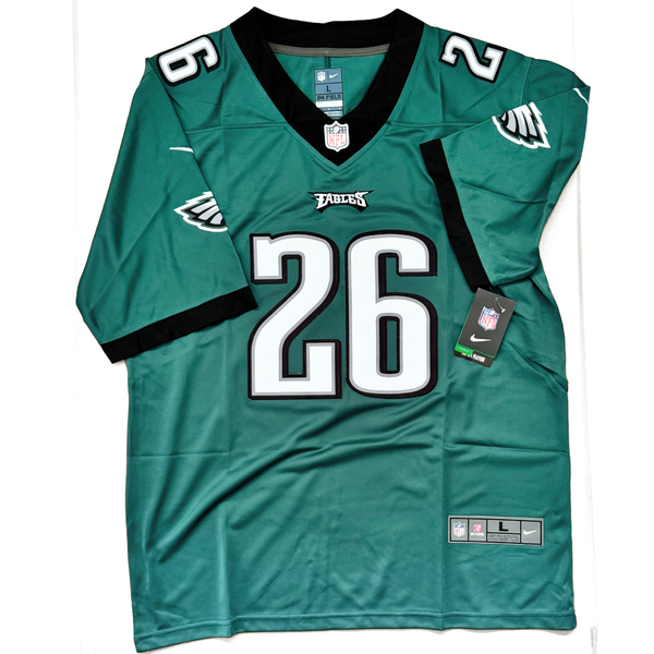 Saquon Barkley Philadelphia Eagles 26 Green Replica Jersey (Large)