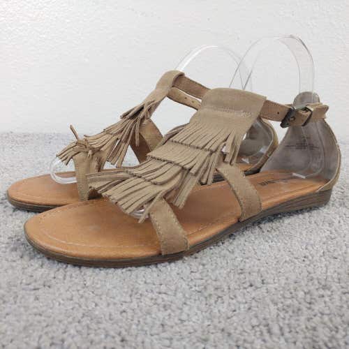 Minnetonka Fringe Ssndals Womens 9 Shoe Suede Moccasin Native American Boho Chic