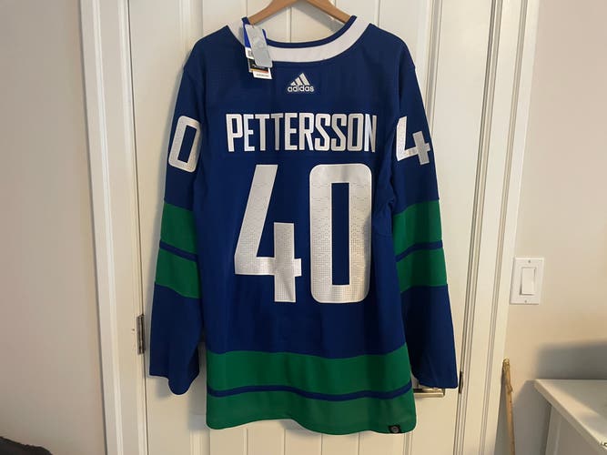 BNWT Authentic Adidas Vancouver Canucks Elias Pettersson Third Jersey Size 54 XL