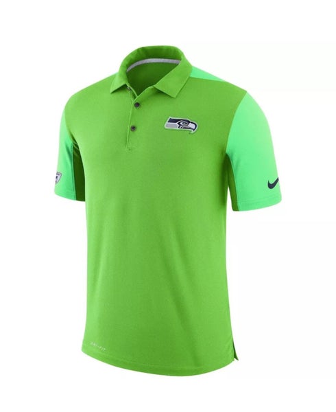 Nike Seattle Seahawks Mens Sideline Team Issue Logo Polo Shirt Mens Size Medium