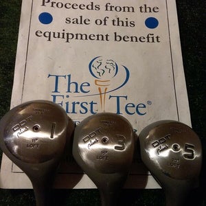 Spalding Dot Plus Woods Set Driver, 3-5 Woods Regular Steel shafts