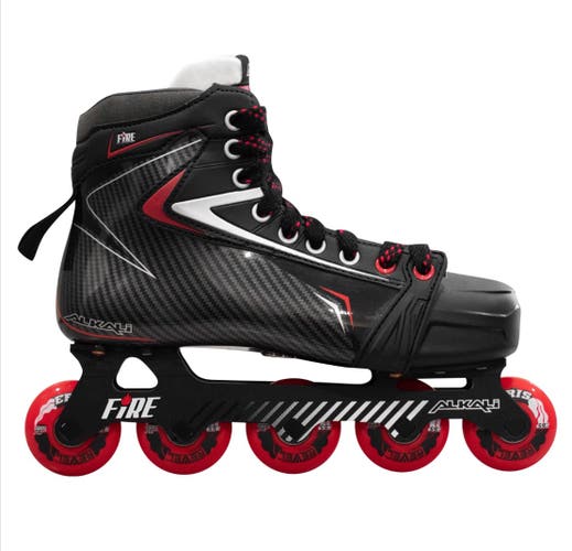 Alkali Fire 1 Inline Hockey Goalie Skates (Senior 8.5) - New