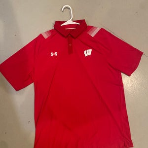 New Wisconsin Hockey Team Issued Under Armour Iso-Chill Polo Men’s Large