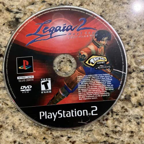 Legaia 2: Duel Saga (Sony PlayStation 2, 2002) Tested - Disc Only