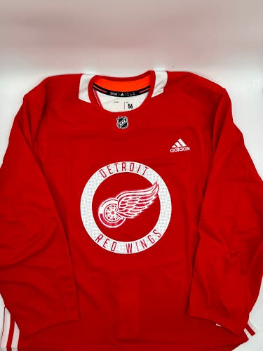 New Detroit Red Wings Made In Canada Red 54/56 Men's Adidas Practice Jersey