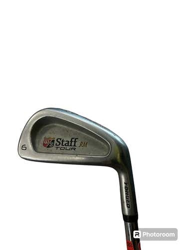 Used Wilson Staff Tour Rm 6 Iron Stiff Flex Steel Shaft Individual Irons