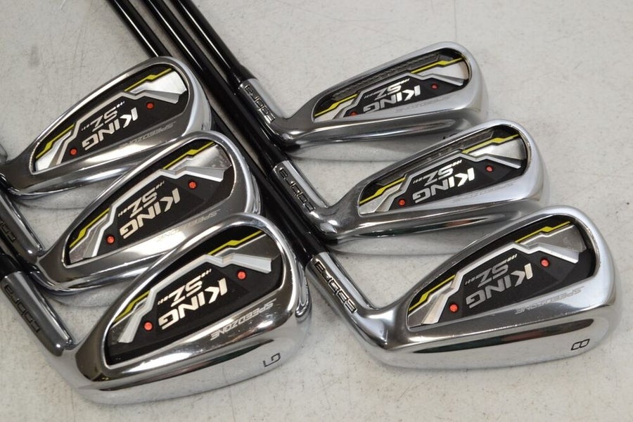 Cobra King Speedzone 6-PW,GW Iron Set Right Senior Flex Graphite MINT # 178842