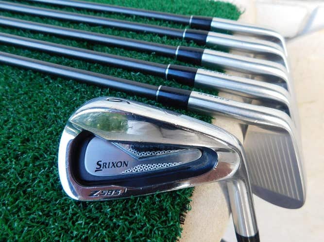 SRIXON Z585 Forged (6i-PW,AW) Iron Set w/ UST Mamiya F3 R Flex Shafts