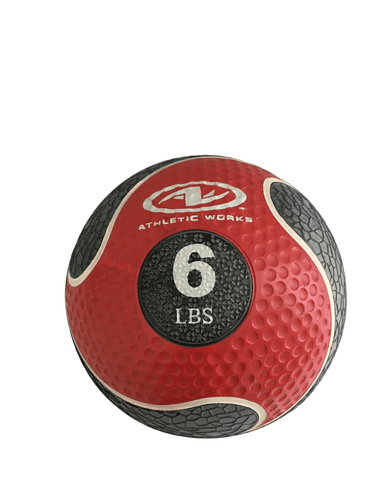 Used Athletic Works 6lb Medicine Ball Exercise And Fitness Accessories