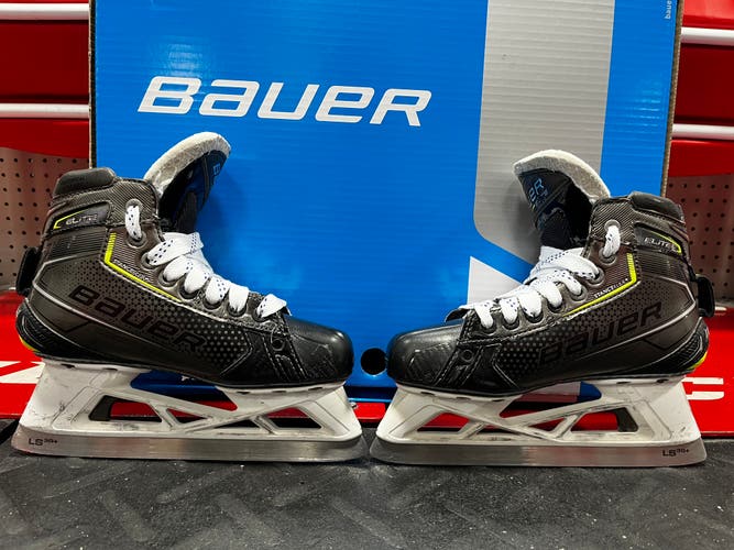 Used Junior Bauer Regular Width Size 3 Elite Hockey Goalie Skates