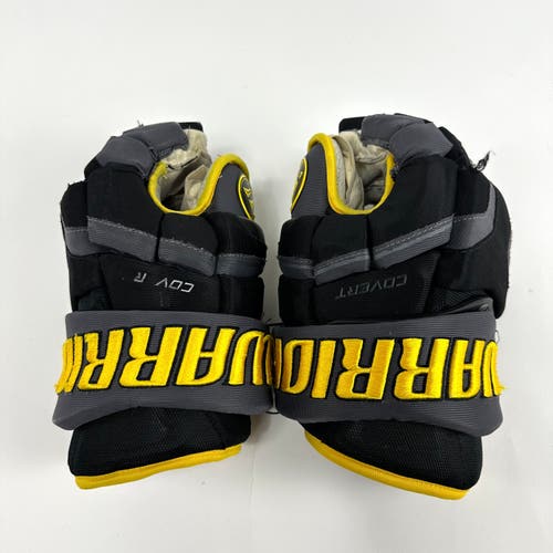 Used Black and Gold Warrior Covert QRE Pro Gloves | 13" | K351