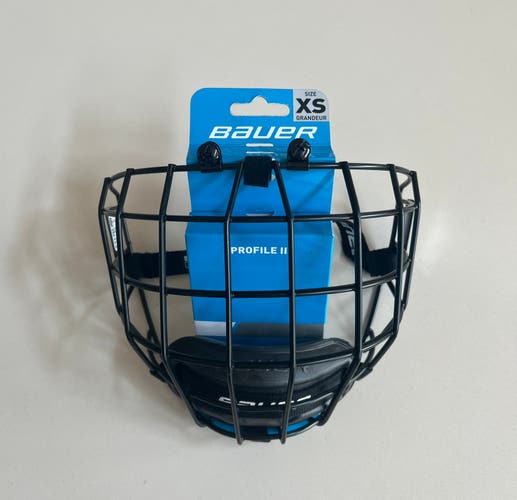 Brand New Bauer Profile 2 Size XS Black Hockey Cage