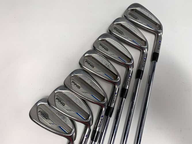 Ping 2015 i Iron Set 4-PW Purple Dot 1.5* Flat AWT Regular Steel Mens RH