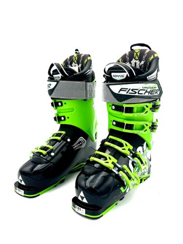 NEW W/OUT BOX MEN'S FISCHER RANGER SKI BOOTS GREEN/BLACK MON 25.5 US MEN 7