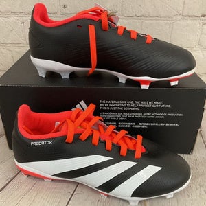 Adidas IG7748 Predator League FG J Unisex Soccer Cleats Black White Red US 2