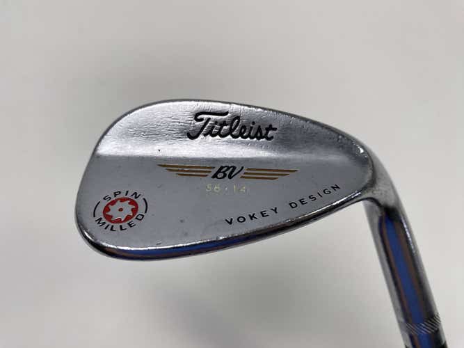 Titleist 2009 Vokey Spin Milled Chrome Sand Wedge 56* 14 E Fit-On 160 Regular RH