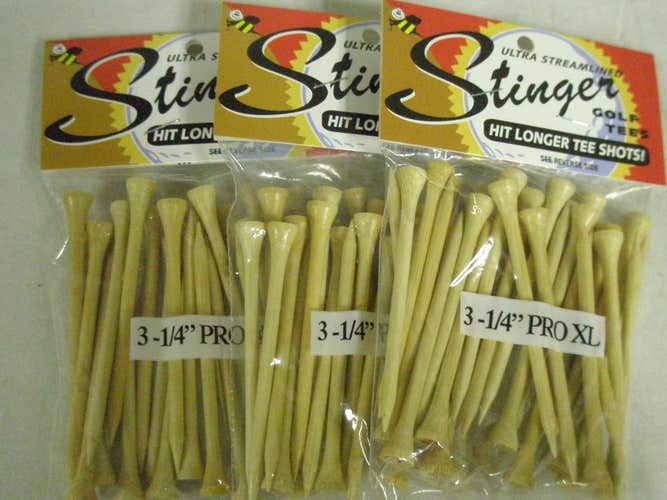 Stinger Golf Tees (3 1/4" Inch Pro XL) 3.25" Performance Tee New