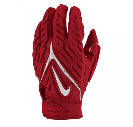 Nike Superbad Football Gloves Padded Red Men's Size L *BRAND NEW*