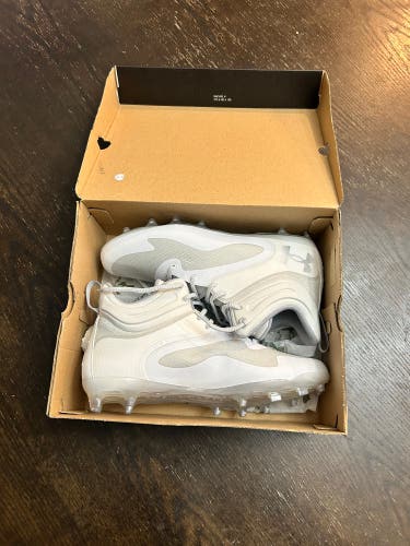 White New Unisex Mid Top Molded Cleats Command Mc