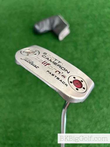 Titleist Scotty Cameron California Fastback 33.5” Putter + Headcover