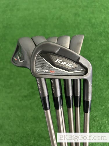 Cobra King Forged Tec Black Iron Set 5-P / SteelFiber i110 X Extra Stiff Graphite