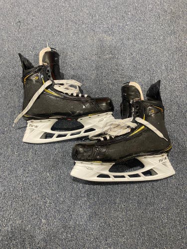 Used Detroit Redwings Zadina Senior Bauer  8.5 Supreme 2S Pro Hockey Skates