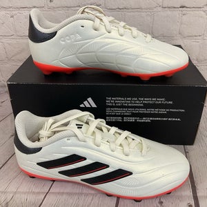 Adidas IE4987 Copa Pure 2 League FG J Unisex Soccer Cleat Ivory Black Red US 4.5