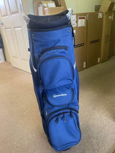 TaylorMade 2024Golf Cart Lite Cart Bag COLOR: Navy Top: 14-Way Top