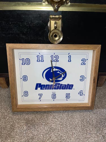 Quartz NCAA Penn State Nittany Lions World Clock Vintage Classic Used Pre Owned.