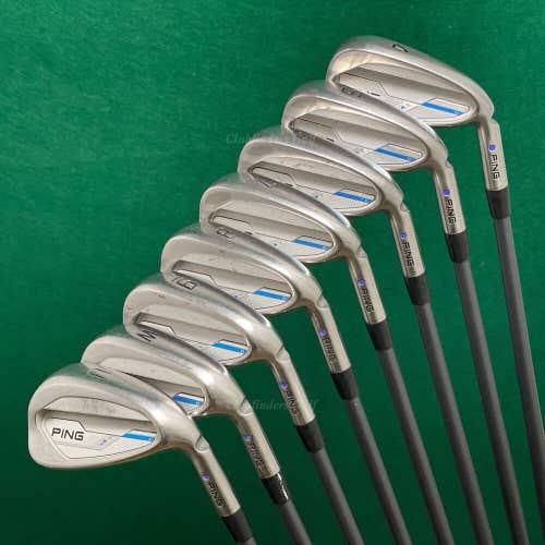 Ping 2015 i Series E1 Purple Dot 4-UW Iron Set Ping CFS 70 Graphite Regular