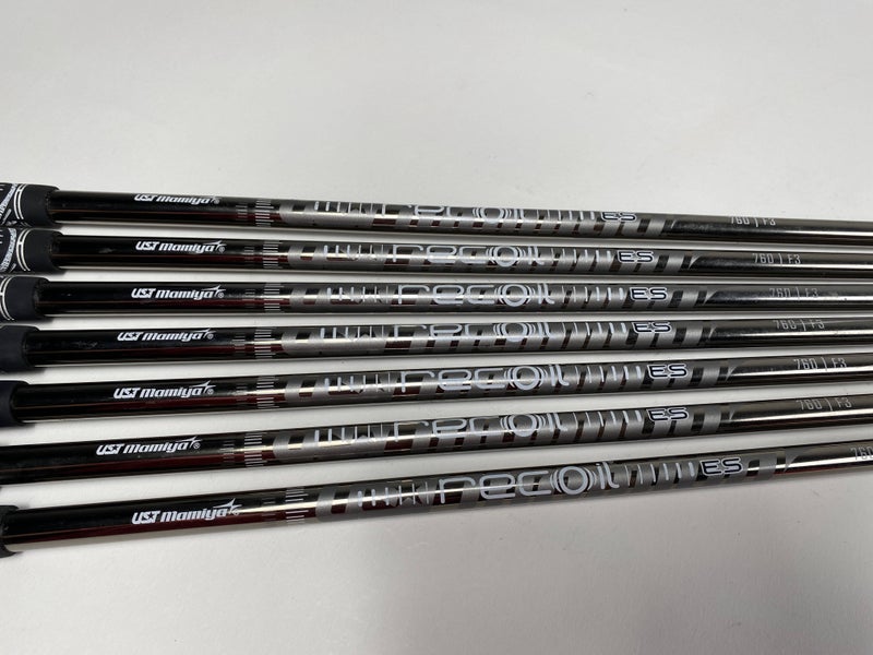 UST Mamiya Recoil ES 760 F3 Regular Iron Set 7 Shafts 34.25''-37.25''-Pull 0.355