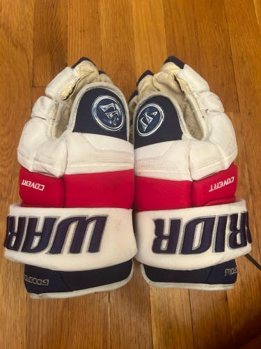 Used NYR Prostock #21 Goodrow Size 14 Warrior Covert Hockey Gloves