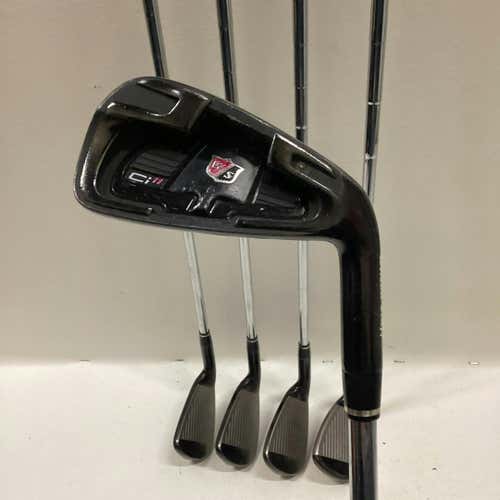 Used Wilson C100 Stiff 6i-gw Aw Stiff Flex Steel Shaft Iron Sets