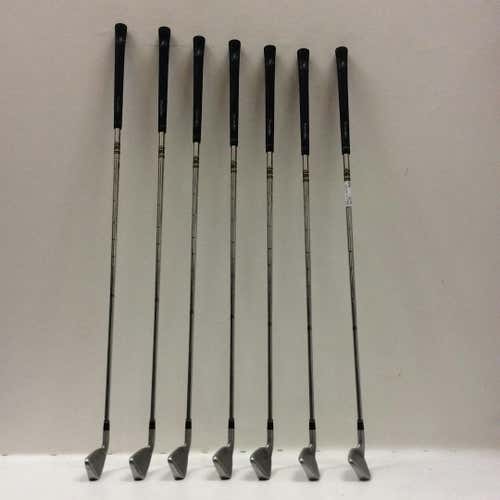 Used Powerbilt Tps 7.0 7 Piece Regular Flex Steel Shaft Men's Package Sets