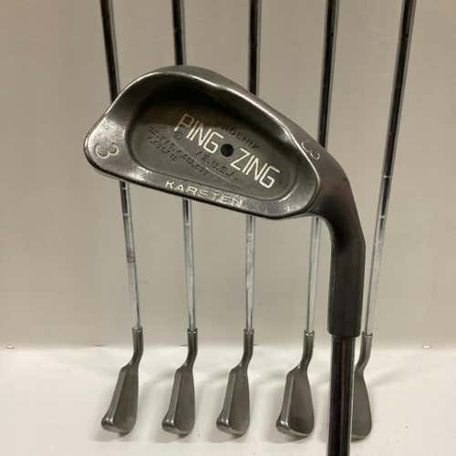 Used Ping Ping Zing Black Dot 6 Piece Regular Flex Steel Shaft Men's Club Sets