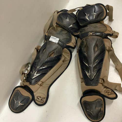 Used Mizuno Navy Catcher Shins Adult Catcher's Equipment