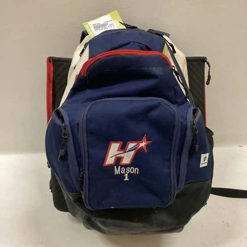 Used Demarini Backpack Demarini Rd Wht Blue Baseball And Softball Equipment Bags