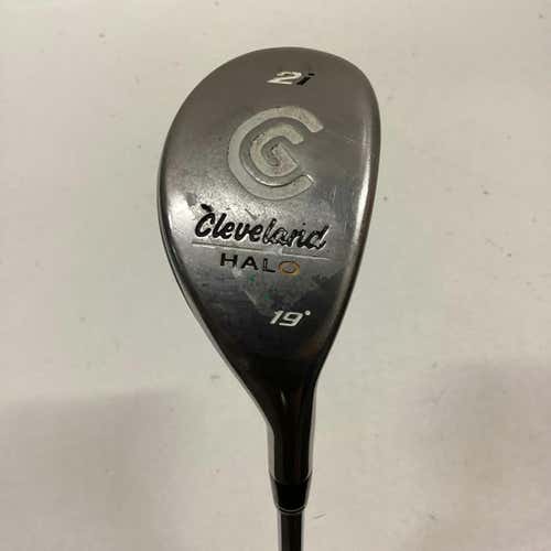 Used Cleveland Halo 19 2 Hybrid Regular Flex Steel Shaft Hybrid Clubs