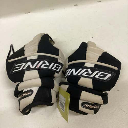 Used Brine Trident Sm Junior Lacrosse Gloves