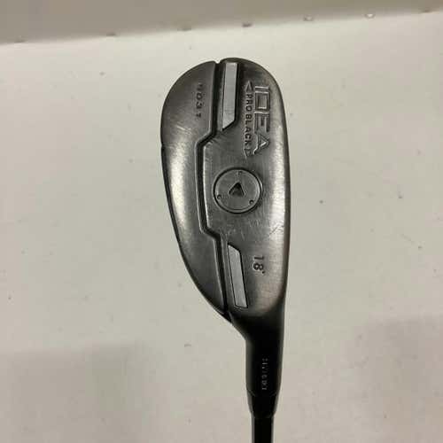 Used Adams Idea Pro Black 3 Hybrid Regular Flex Graphite Shaft Hybrid Clubs