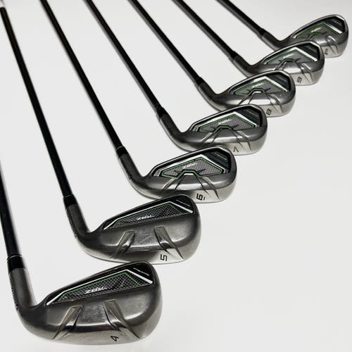 Taylormade RBZ Iron Set 4-9, PW Right Handed Regular Flex Graphite Shafts +1”