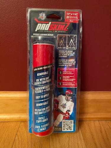 New Padskinz Synthetic Replacement Leather - COLOR RED SIZE 13" x 7.5''