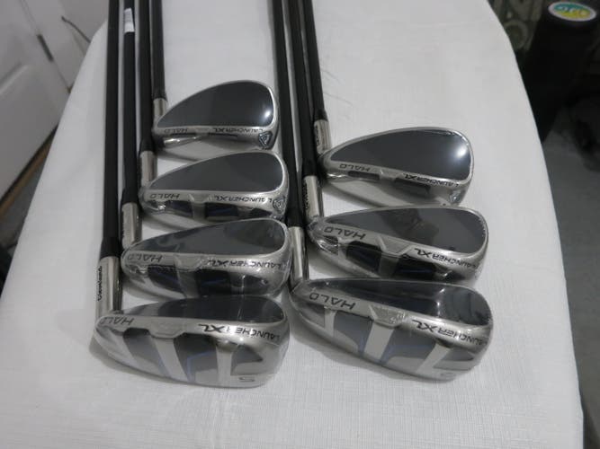 Cleveland Launcher XL Halo Iron Set - 5-PW, DW - Regular Flex Graphite - NEW