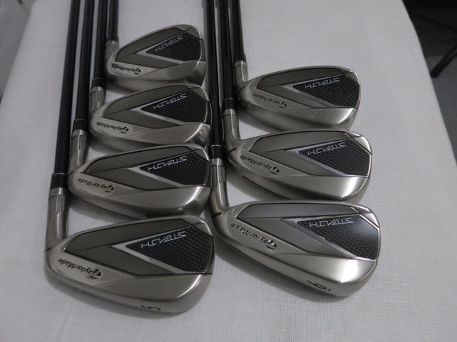 TaylorMade Stealth Iron Set - 5-PW, AW - Ventus 6 Regular Flex Graphite - NEW