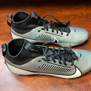 Nike Vapor Edge Pro 360 2 Men's Football Cleats Gray Black DA5456-002 Size 13