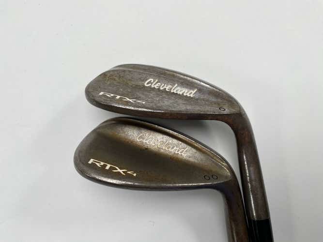 Cleveland RTX 4 Tour Raw Wedge Set 56* 10 | 60* 6 DG Tour Issue S400 Stiff RH