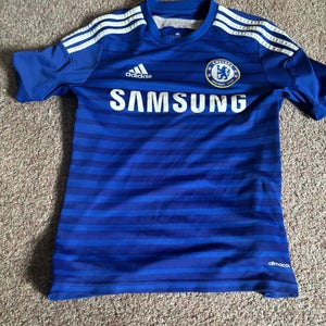 Blue Used Medium/Large Boys Adidas Jersey