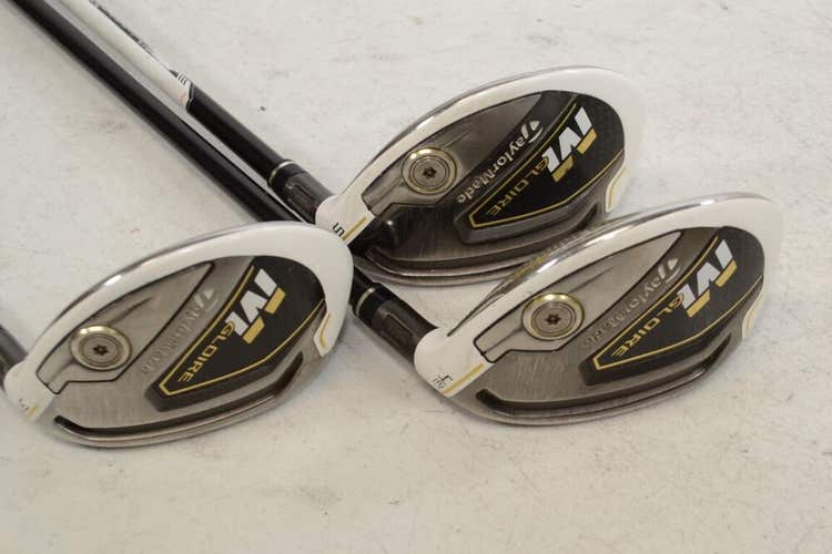 TaylorMade M Gloire Rescue 3,4,5 Hybrid Set Right Regular Flex Graphite # 179033