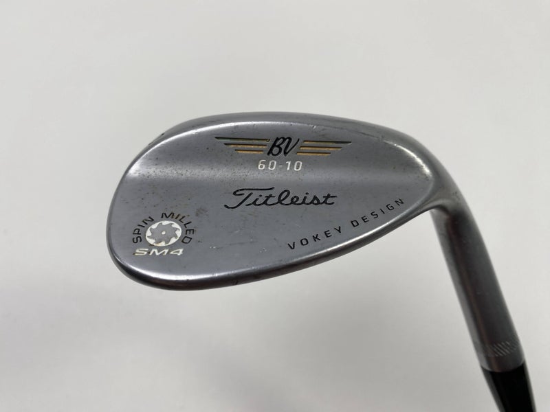 Titleist Vokey Spin Milled SM4 Chrome Lob Wedge LW 60* 10 Bounce Wedge Steel RH